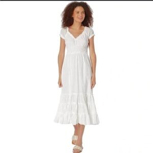 Betsey Johnson Elegant White Midi Dress